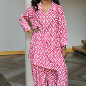 Co-ord Set - Pink & White